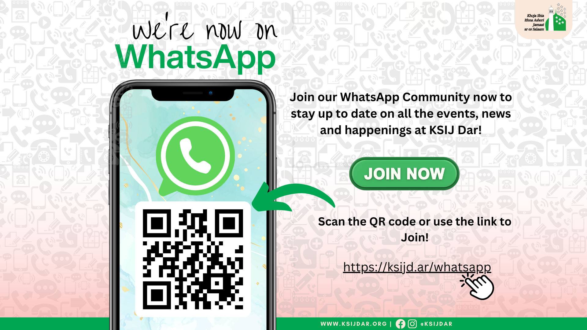 We Are Now On WhatsApp