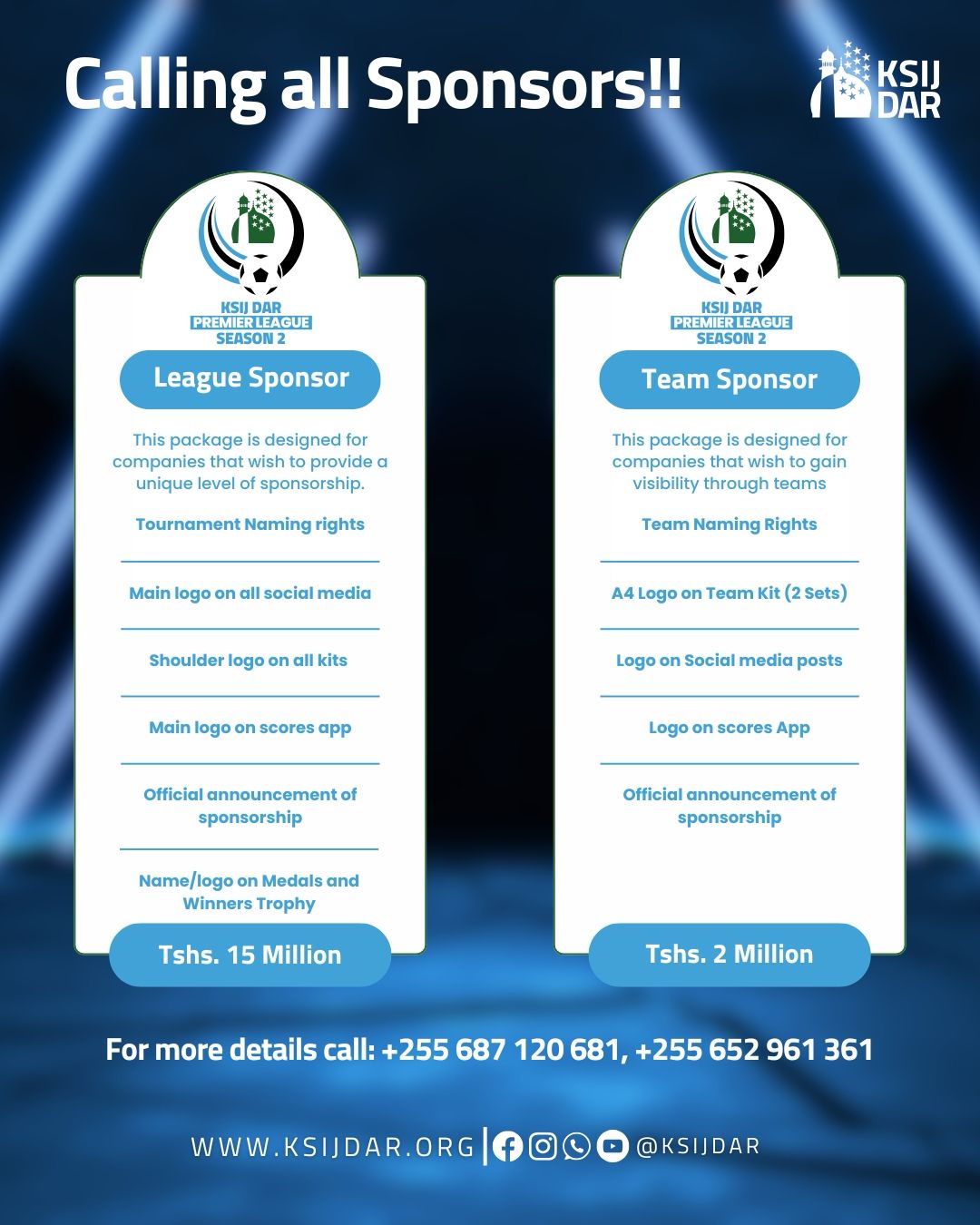 Premier League Season 2 Sponsors