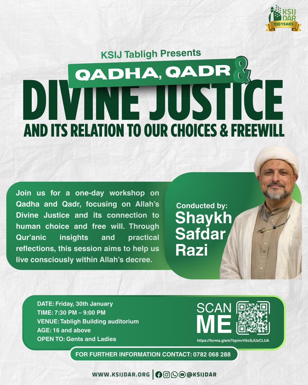 Qadha, Qadr and Divine Justice