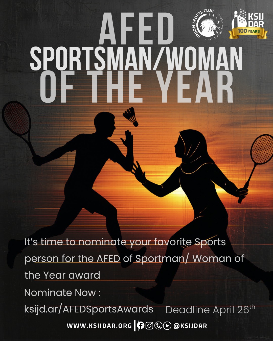 Sportsman/woman of the year
